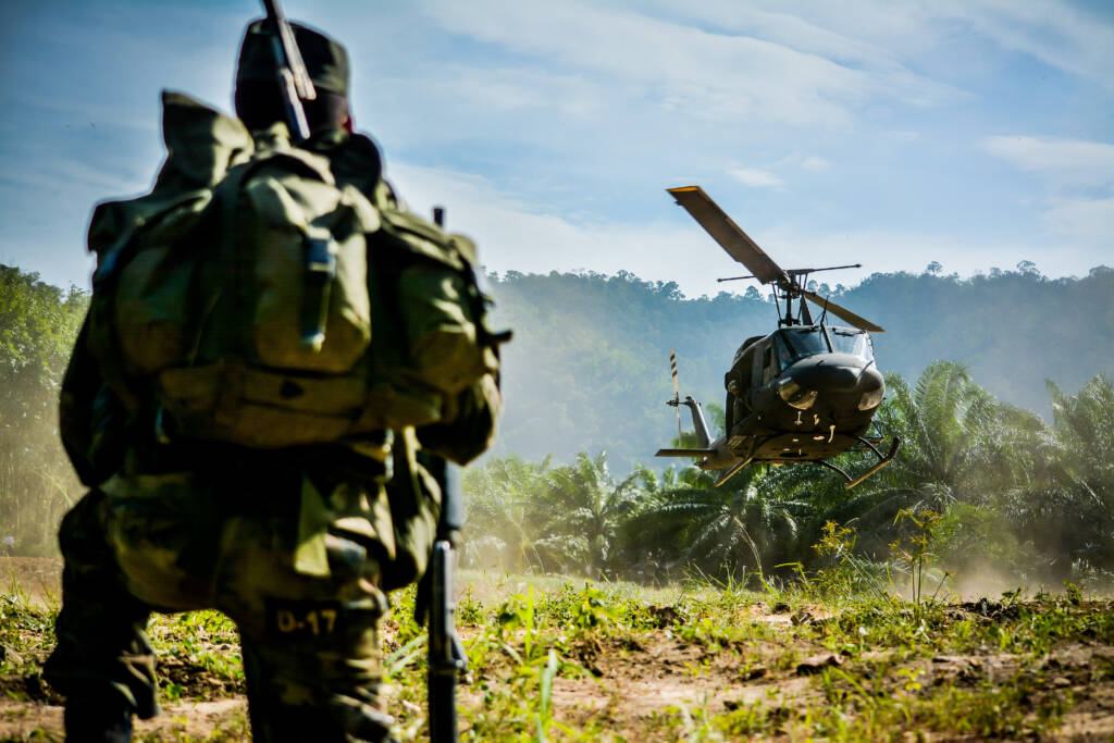 vietnam war helicopter ppf film
